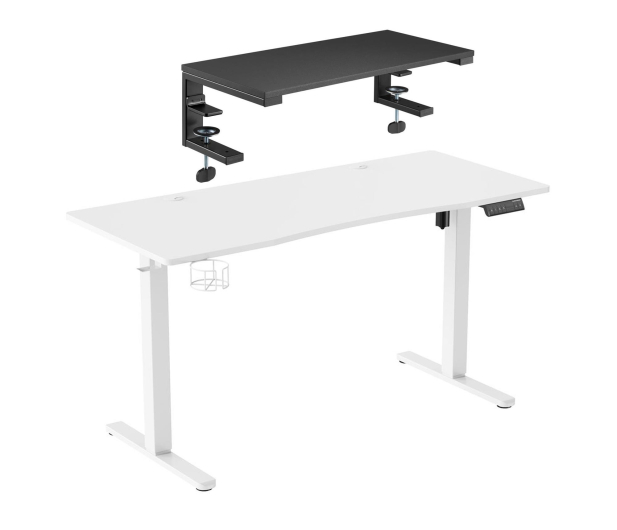 Silver Monkey Biurko elektryczne ED-140 white + Podstawka EE-200 - 1351507 - zdjęcie